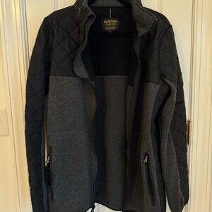 Mens burton fleece jacket size medium